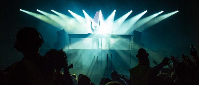 Silhouette Audience At A Concert